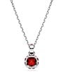 Color:January - Image 4 - Birthstone Crystal Pendant Necklace