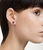 Color:February - Image 5 - Birthstone Stud Crystal Earrings
