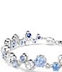 Swarovski Constella Mixed Cut Adjustable Bracelet, Color:Blue/Silver - Image 2