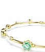 Swarovski Constella Mixed Cut Bangle Bracelet, Color:Gold - Image 2