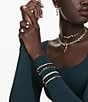 Swarovski Constella Mixed Cut Bangle Bracelet, Color:Gold - Image 6