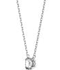 Color:Rhodium - Image 5 - Constella Pave Round Cut Necklace and Earring Set