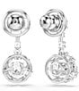 Swarovski Constella Round Cut Dancing Stone Drop Earrings - Image 2