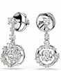 Swarovski Constella Round Cut Dancing Stone Drop Earrings - Image 3
