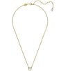 Color:Gold - Image 2 - Constella Round Cut Short Pendant Necklace