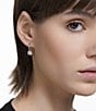 Swarovski Constella Crystal Round Drop Earrings, Color:Gold - Image 4