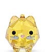 Color:Yellow - Image 1 - Crystal Chubby Cat Figurine