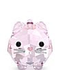 Color:Pink - Image 1 - Crystal Chubby Cat Figurine