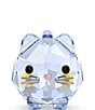 Color:Blue - Image 1 - Crystal Chubby Cat Figurine