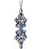 Swarovski Crystal Gema Holiday Snowflake Ornament, Color:Blue - Image 2