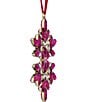 Swarovski Crystal Gema Holiday Snowflake Ornament, Color:Red - Image 2