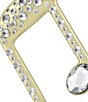 Swarovski Crystal Holiday Magic Collection Double Music Note Ornament - Image 3