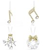 Swarovski Crystal Holiday Magic Collection Double Music Note Ornament - Image 4