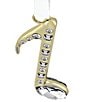 Swarovski Crystal Holiday Magic Collection Music Note Ornament - Image 4