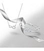 Color:Silver - Image 5 - Crystal Infinity Bangle Bracelet