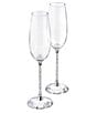 Color:Clear - Image 1 - Crystalline Toasting Flutes Set of 2
