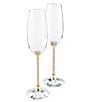 Color:Gold - Image 1 - Crystalline Toasting Flutes Set of 2