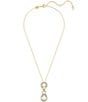 Color:Gold - Image 2 - Dextera Mixed Cut Short Crystal Pendant Necklace