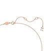 Color:Rose Gold - Image 3 - Dextera Octagonal Crystal Short Pendant Necklace