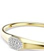 Swarovski Dextera Round Cut Bangle Bracelet, Color:Gold - Image 2