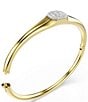 Swarovski Dextera Round Cut Bangle Bracelet, Color:Gold - Image 3