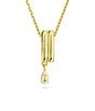 Color:Gold - Image 4 - Dextera Crystal Short Pendant Necklace