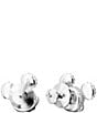 Color:Silver - Image 4 - Disney© Mickey Mouse Crystal Stud Earrings