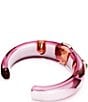 Swarovski Dulcis Multicolored Mixed Cut Pink Cuff Bracelet, Color:Pink/Green - Image 5