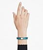 Swarovski Dulcis Octagon Cut Blue Bangle Bracelet, Color:Blue - Image 6