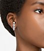 Color:Rhodium - Image 4 - Gema Cuff Stud Earrings