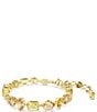 Swarovski Gema Mixed Cut Line Bracelet, Color:Gold - Image 3