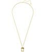 Color:Gold - Image 2 - Harmonia Cushion Cut Crystal Long Pendant Necklace