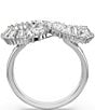 Swarovski Hyperbola Crystal Cocktail Ring, Color:Silver - Image 4