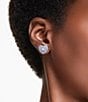 Color:Blue - Image 6 - Hyperbola Crystal Heart Stud Earrings