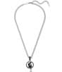 Color:Grey - Image 4 - Iconic Swan Short Pendant Necklace