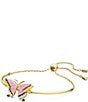 Color:Gold - Image 2 - Crystal Idyllia Butterfly Adjustable Bracelet