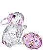Swarovski Idyllia Collection Rabbit and Egg Figurine - Image 1