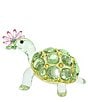 Swarovski Idyllia Collection Tortoise and Daisy Figurine - Image 3