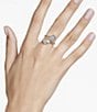 Swarovski Idyllia Crystal Pearl Band Ring, Color:Gold - Image 5