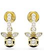 Swarovski Idyllia Crystal Pearl Bee Stud Earrings - Image 1