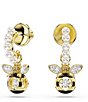 Swarovski Idyllia Crystal Pearl Bee Stud Earrings - Image 3