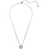 Color:Blue - Image 2 - Idyllia Crystal Pendant Flower Necklace