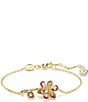 Swarovski Idyllia Multicolored Mixed Cut Flower Line Bracelet, Color:Pink Multi - Image 1