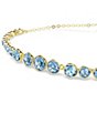 Swarovski Imber Blue Round Cut CZ Adjustable Bracelet - Image 2