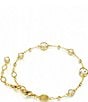 Color:Gold - Image 3 - Imber Crystal Bracelet Round Cut Line Bracelet