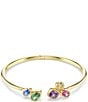 Swarovski Imber Multicolored Mixed Cut CZ Bangle Bracelet - Image 1