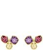 Swarovski Imber Multicolored Mixed Cut CZ Stud Earrings - Image 1