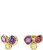 Swarovski Imber Multicolored Mixed Cut CZ Stud Earrings - Image 2