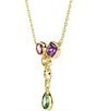 Swarovski Imber Multicolored Mixed Cut CZ Y Necklace - Image 2