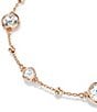 Swarovski Imber Round Cut Adjustable Line Bracelet, Color:Rose Gold/Crystal - Image 2